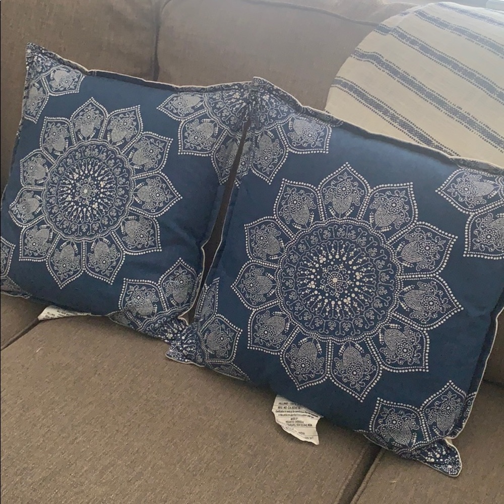 2 accent pillows!